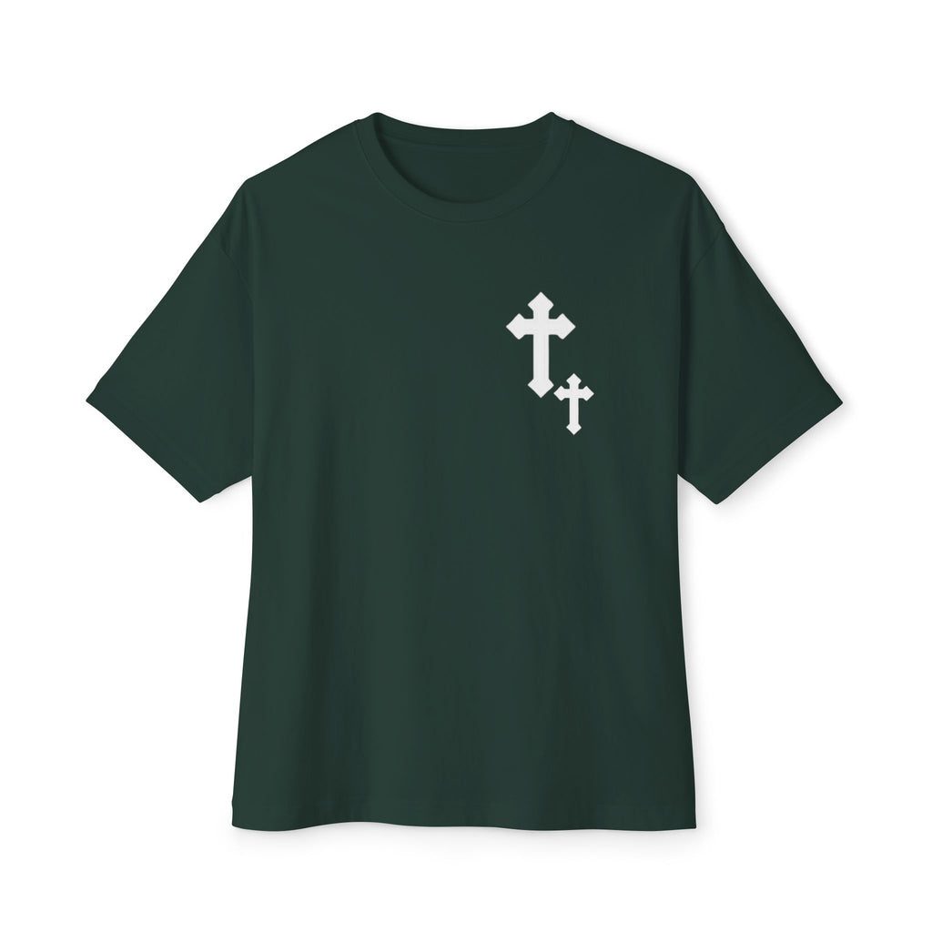 PREMIUM GREEN DO NOT WORRY OVERSIZED BOXY T-SHIRT